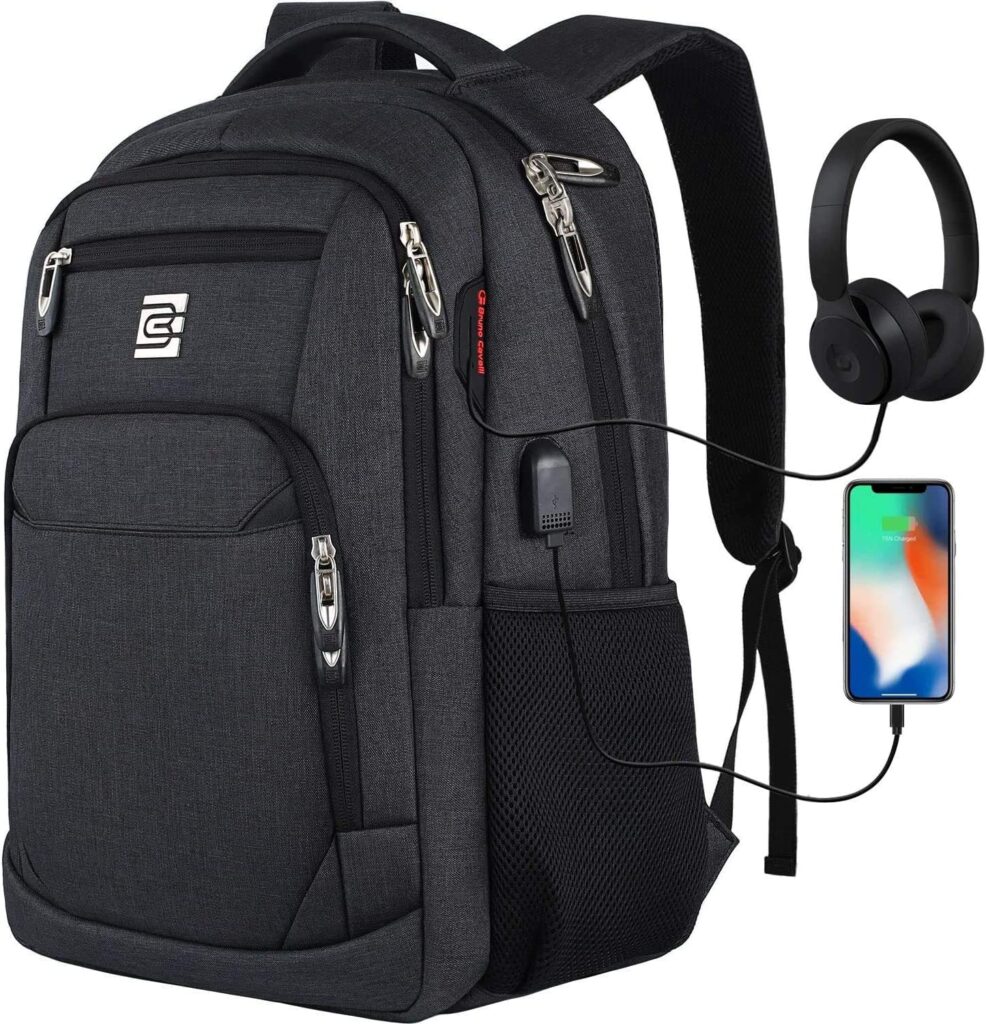Laptop Backpack with USB charging and Headphone port